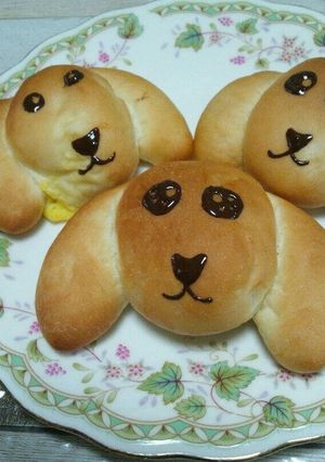 愛犬キャラクターパン-レシピのメイン写真