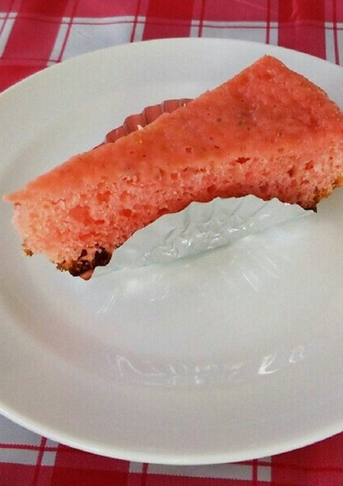 簡単！炊飯器で作る「桜ケーキ」-レシピのメイン写真