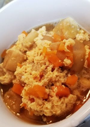 お麩　人参　栄養満点　スープ　簡単-レシピのメイン写真