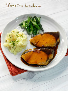 簡単アレンジ*ぶりの照り焼きカレー風味*-レシピのメイン写真