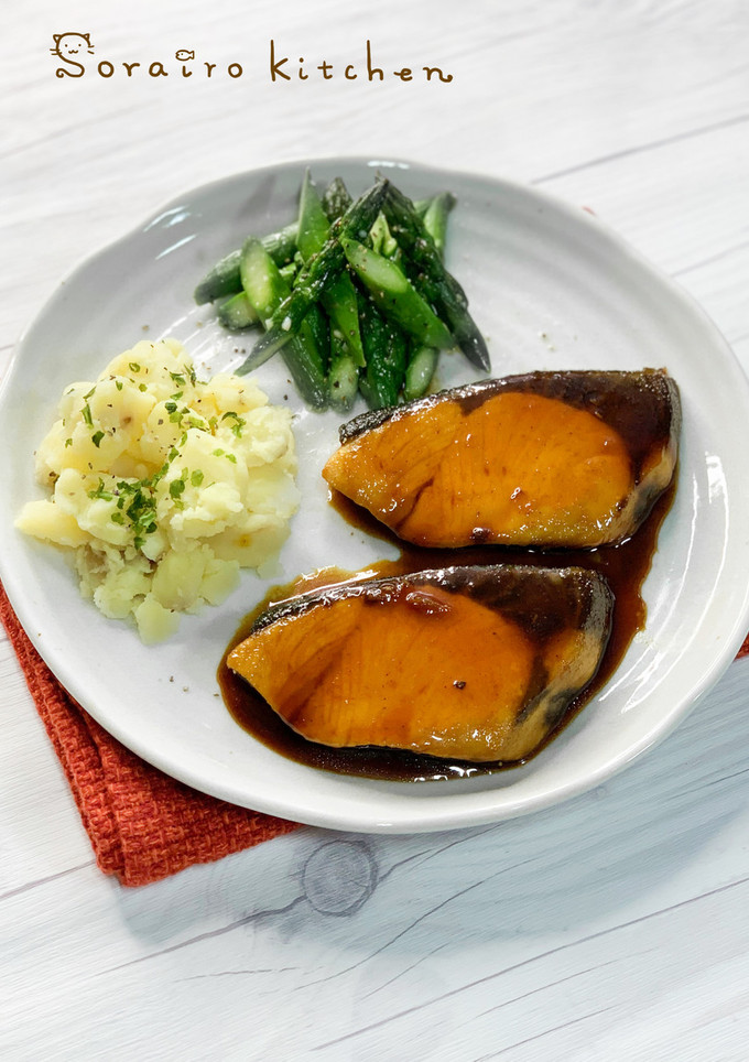 簡単アレンジ＊ぶりの照り焼きカレー風味＊-レシピのメイン写真