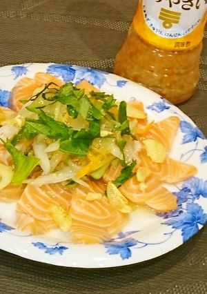 サーモンと新玉葱のフレッシュマリネ-レシピのメイン写真