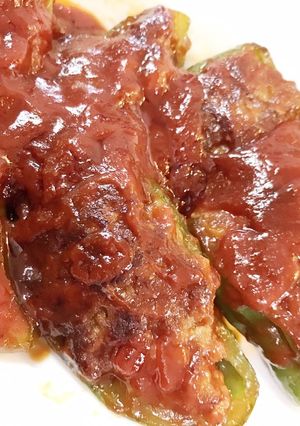 完成!とても美味しい★ ピーマンの肉詰め-レシピのメイン写真