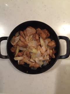 鳥皮とネギの味噌炒め-レシピのメイン写真