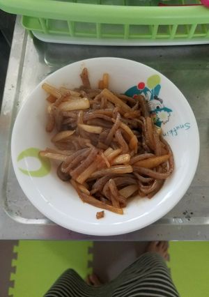 ごぼうとこんにゃくの洋風きんぴら-レシピのメイン写真