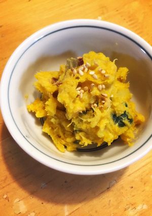 ほっこりホクホク、南瓜＆薩摩芋サラダ☾-レシピのメイン写真