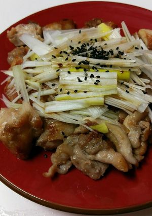 鶏むね肉の香味焼き～白髪葱のせ～-レシピのメイン写真