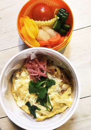ダイエット中だけど★カツ丼弁当★娘の-レシピのメイン写真