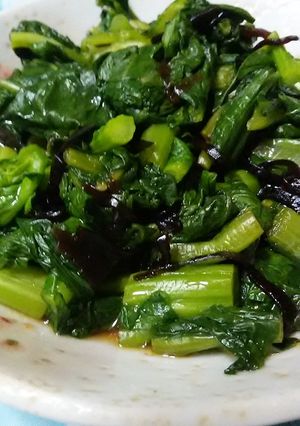 小松菜のバクパク塩昆布和え-レシピのメイン写真