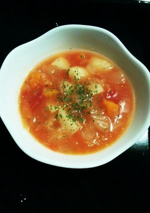 温スープ♨圧力鍋de時短ミネストローネ♪-レシピのメイン写真