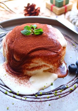 ふわふわとろけるティラミスパンケーキ-レシピのメイン写真