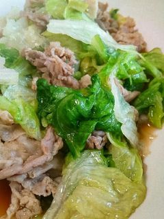 レタスと豚肉のオイスターソース炒め-レシピのメイン写真