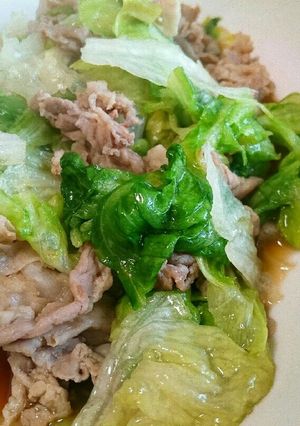 レタスと豚肉のオイスターソース炒め-レシピのメイン写真