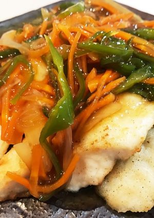 揚げ焼き！白身魚 甘酢あん-レシピのメイン写真