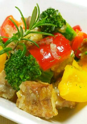 メインに♪林檎風味豚肉のフレッシュマリネ-レシピのメイン写真