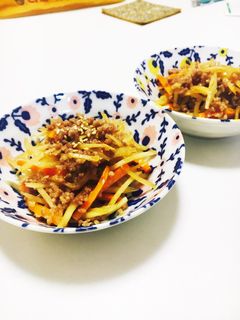 簡単!きんぴらゴボウ-レシピのメイン写真