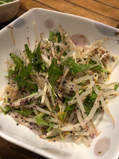 もやしと水菜のゆかりサラダ-レシピのメイン写真