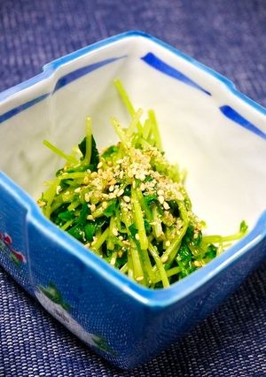 レンジで1分！豆苗のナムル-レシピのメイン写真