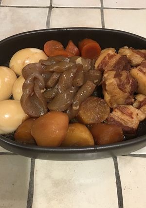 圧力鍋で失敗知らず☆生姜香る豚バラ角煮-レシピのメイン写真