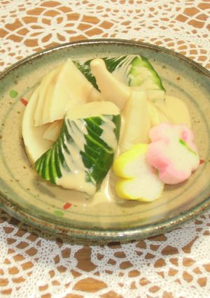 筍と胡瓜の胡麻酢かけ-レシピのメイン写真