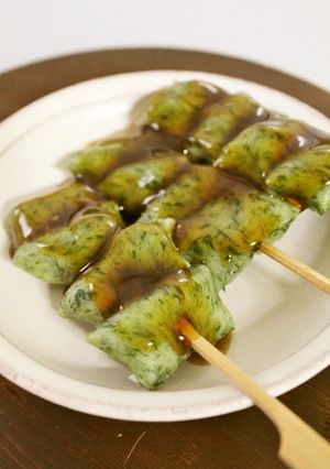 春のおやつ♪レンジで草団子★みたらしあん-レシピのメイン写真