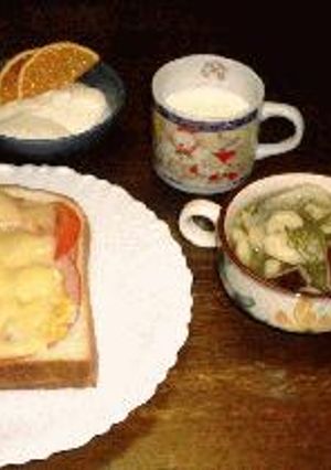 お手軽モーニング-レシピのメイン写真