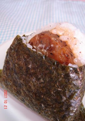 照り焼きハムおにぎり♡-レシピのメイン写真