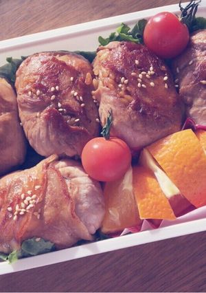 豚バラの簡単肉巻きおにぎり-レシピのメイン写真