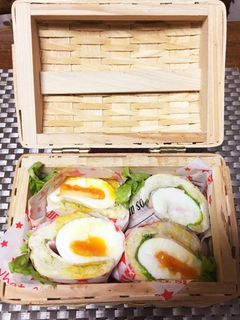 半熟卵のドックサンド巻き-レシピのメイン写真