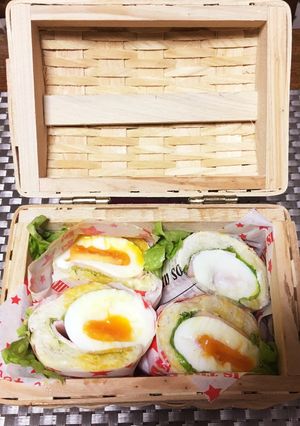半熟卵のドックサンド巻き-レシピのメイン写真