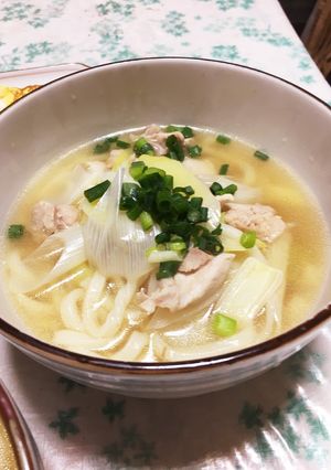 楽ちん鶏肉うどん-レシピのメイン写真