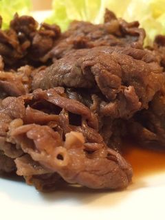 シャキシャキレタスと♡牛肉の甘辛煮❁*+-レシピのメイン写真