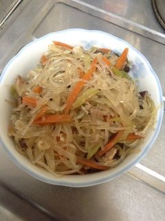 ;(韓国風)我が家のチャプチェ-レシピのメイン写真