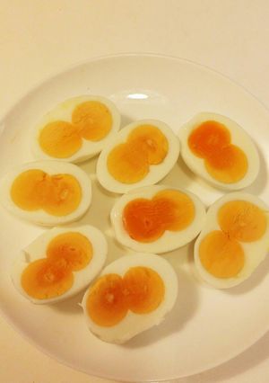 ゆで卵をきれいに切る方法-レシピのメイン写真