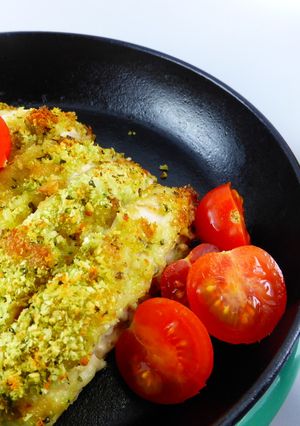 鶏むね肉のアンチョビソース香草パン粉焼-レシピのメイン写真