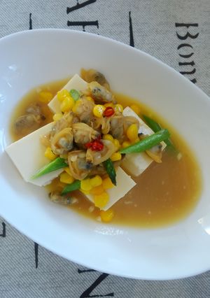 チンするだけ！あさりのバター豆腐♪-レシピのメイン写真