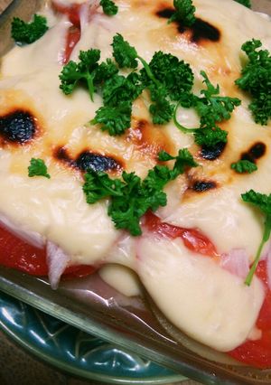 レンジで簡単。ジャガイモの重ね焼き！-レシピのメイン写真