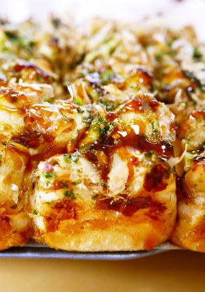 ランチ＆おやつに♪お好み焼き風ちぎりパン-レシピのメイン写真
