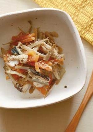 【離乳食完了期】お魚入りきんぴらごぼう-レシピのメイン写真