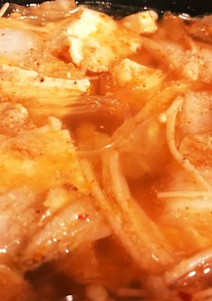 キムチの素で簡単★スンドゥブ風スープ-レシピのメイン写真