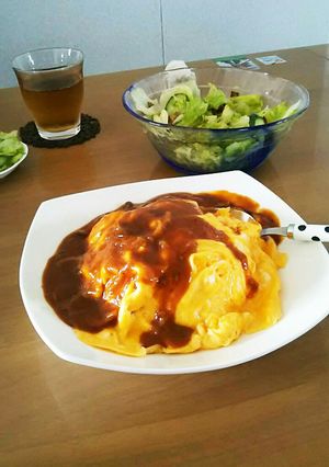 オムライスに☆炊飯器でチキンライス-レシピのメイン写真