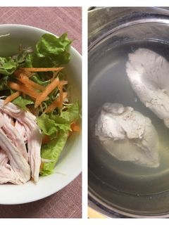 ダイエットに★しっとり茹で鶏-レシピのメイン写真