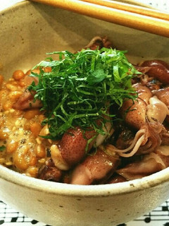 簡単♡ホタルイカ丼with納豆♡-レシピのメイン写真