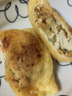 油揚げの納豆&肉詰め-レシピのメイン写真