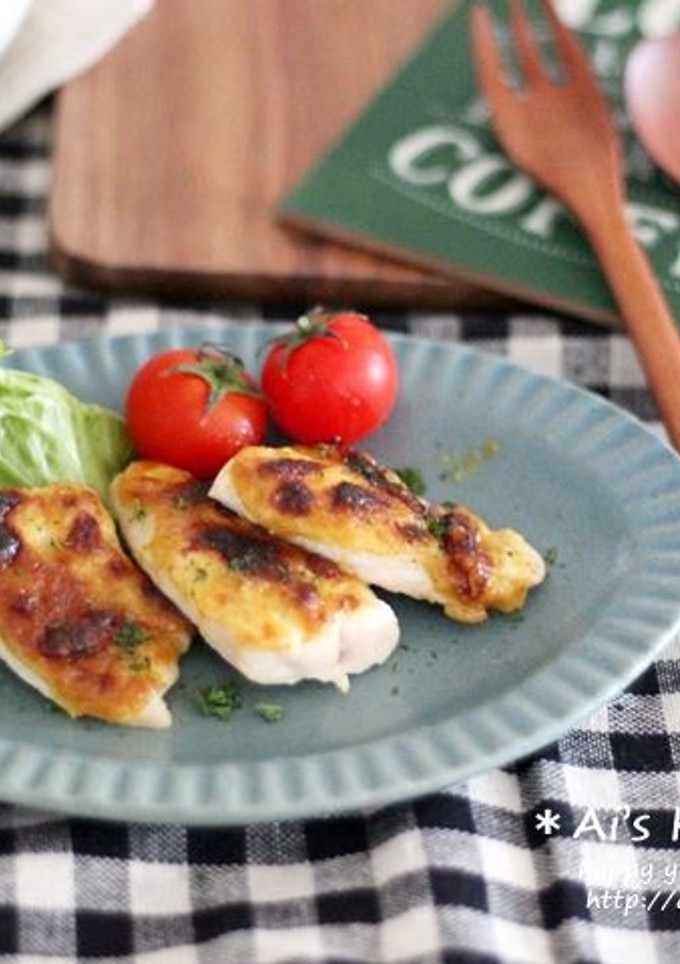 トースターでささみのカレーマヨ焼き-レシピのメイン写真