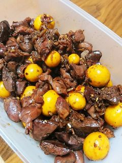 砂肝と鶏キンカン甘辛煮*レバーも入れて♪-レシピのメイン写真