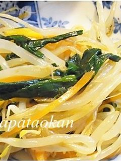 ニラ、モヤシの中華風和え物-レシピのメイン写真