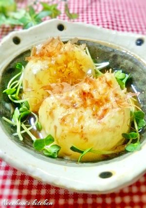 とろとろ♡レンジで新玉ねぎのポンチー蒸し-レシピのメイン写真