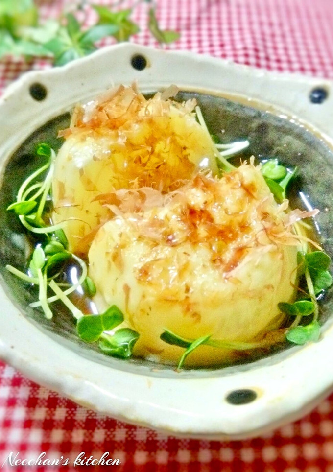 とろとろ♡レンジで新玉ねぎのポンチー蒸し-レシピのメイン写真