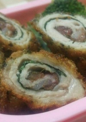 お弁当に☆豚肉の梅しそフライ青のり風味♪-レシピのメイン写真